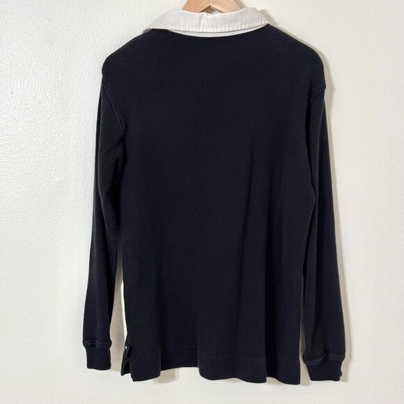 Vtg Disney Store Winnie the Pooh Tigger Waffle Henley Shirt Contrast Collar - Picture 8 of 16